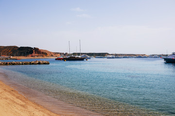 Coast of the Red Sea in the mountains