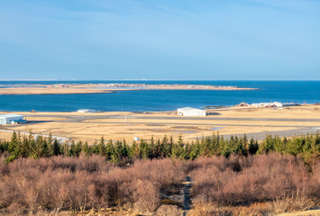 Cityscape viewpoint of Reykjavik from Perlan, Iceland