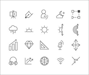 internet development icons