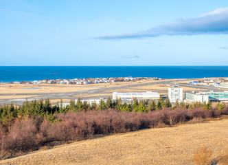 Cityscape viewpoint of Reykjavik from Perlan, Iceland