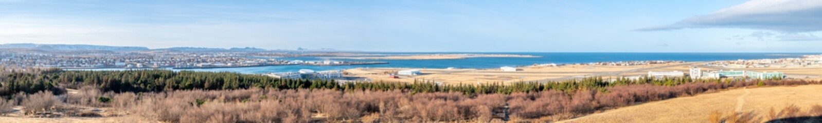 Cityscape viewpoint of Reykjavik from Perlan, Iceland