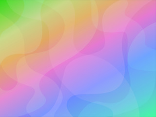 Abstract wave colorful background in pastel colors rainbow. Vector illustration polygonal web banner