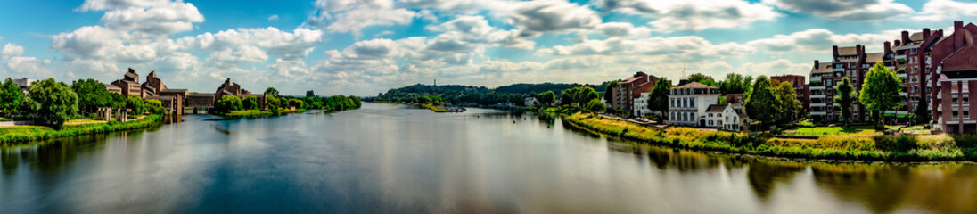 Fototapeta na wymiar Panorama of Maastricht skyline