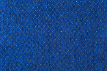 Blue textile texture for background and design