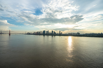 Fototapeta premium panoramic city skyline in china