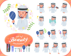flat type Arab men_beauty