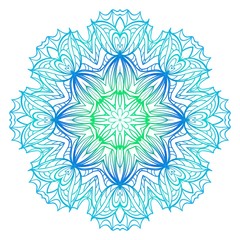 Ornamental circle pattern. Hand draw Mandala. Vintage decorative elements. vector illustration. Anti-stress therapy pattern.