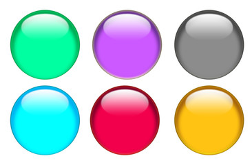 web button icon on white background. flat style. button for your web site design, logo, app, UI. glassy button set sign.