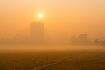 Sunrise at Kolkata.