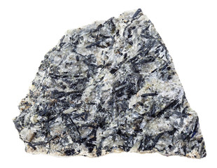 rough lujaurite (lujavrite) stone on white