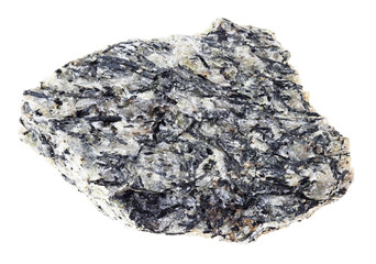 raw lujaurite (lujavrite) stone on white