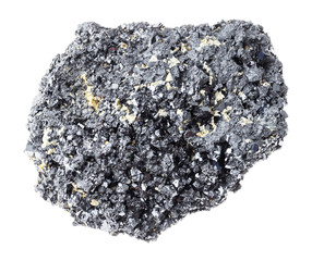 rough perovskite stone (titanium ore) on white