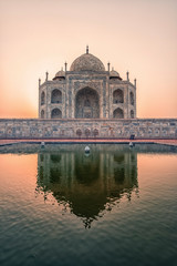 Fototapeta na wymiar Taj Mahal in sunrise light, Agra, India