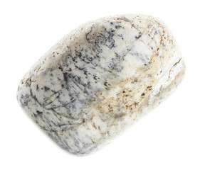 tumbled Albite stone on white