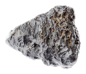 rough Hematite (iron Kidney Ore) stone on white