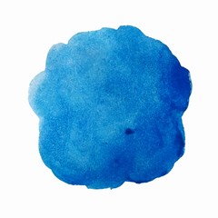Blue watercolor stain vector