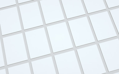 A6 Flyer / Postcard / Invitation Mock-Up - Multiple Flyers. 3D Illustration