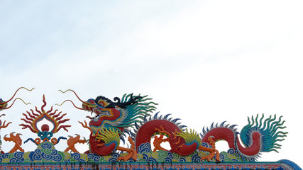 chinese dragon on a background