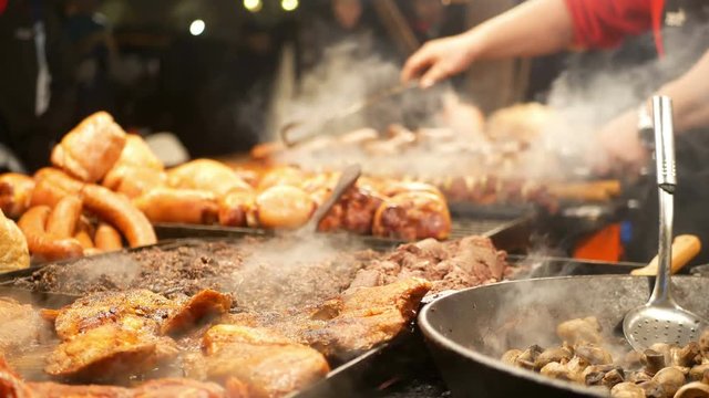 Meat street food night