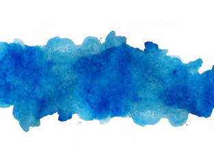 Blue watercolor background 