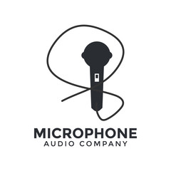 Microphone icon graphic design template