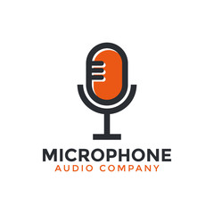 Microphone icon graphic design template