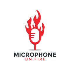 Microphone icon graphic design template