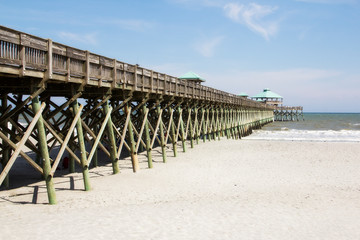 pier at Folly Beach in Charleston South Carolina