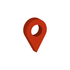 Pin map graphic icon design template