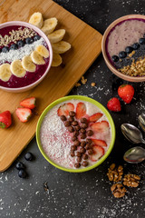 mother has prepared yummy dessert in the morning, creativity concept