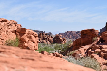 Landschaft, Panorama, Felsen,  Himmel, Rot, Sandstein, Natur