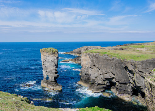 Yesnaby Cliffs - Coast line of Orkney, Scotland