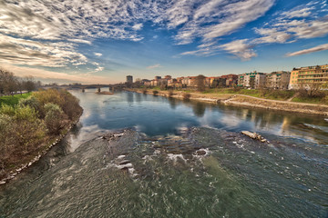 Ticino River in Italy