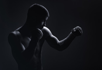 Obraz na płótnie Canvas Boxing man