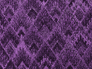 background of Asian traditional pattern glassy in purple color, colorful layer of  trapezoid mosaic pattern background