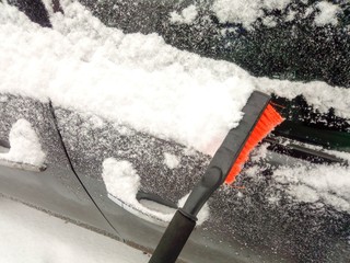 Cleaning machine from the snow