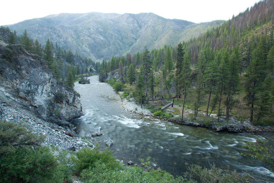 Scenic image of the Middle Fork of the Salmon River, ID.