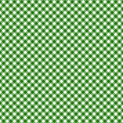 Smooth Diagonal Gingham Seamless Pattern - Smooth diagonal green and white classic gingham texture