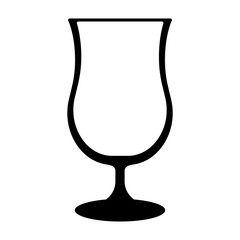Cocktail Glass - Black and white cocktail glass