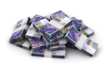 Stack of Swiss Franc