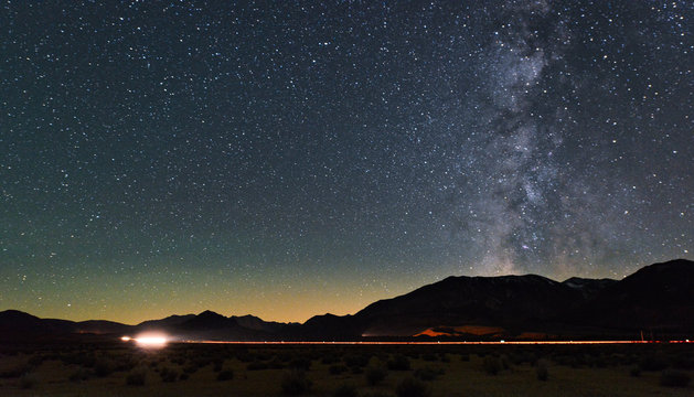 Hwy 395 near Lee Vining and Mono Lake, CA.