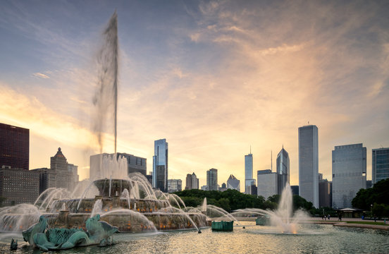 Buckingham Fountain, Grant Park, Chicago, Illinois