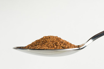 Ground Nutmeg on a Spoon