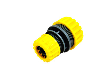 connector for hoses of different diameters white background close-up