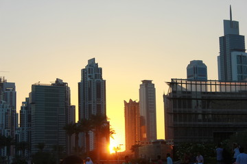 skyscrapers with blue sky