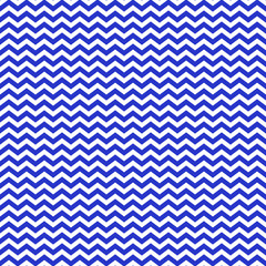 Chevron Seamless Pattern - Small blue and white chevron or zig zag pattern