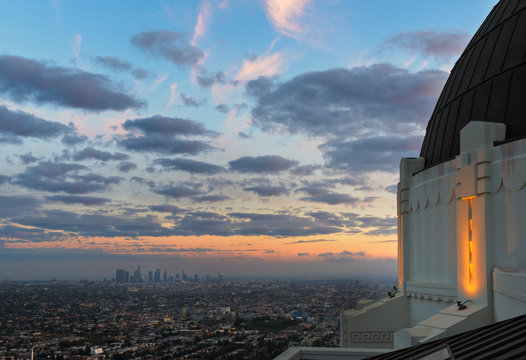 Downtown Los Angeles California from Griffith Observatory.