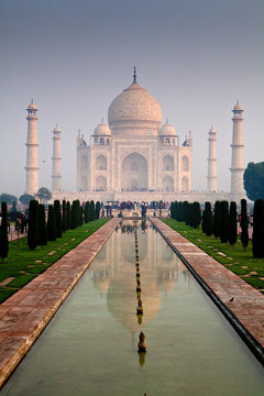 Adra, India: The Taj Mahal, a UNESCO World Heritage Site and a national landmark for India.