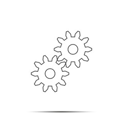 Customize icon with settings sign. Settings icon and customize, setup, manage, process, gears symbo on flat design