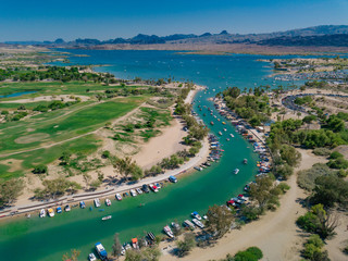 aerial view of Lake Havasu City